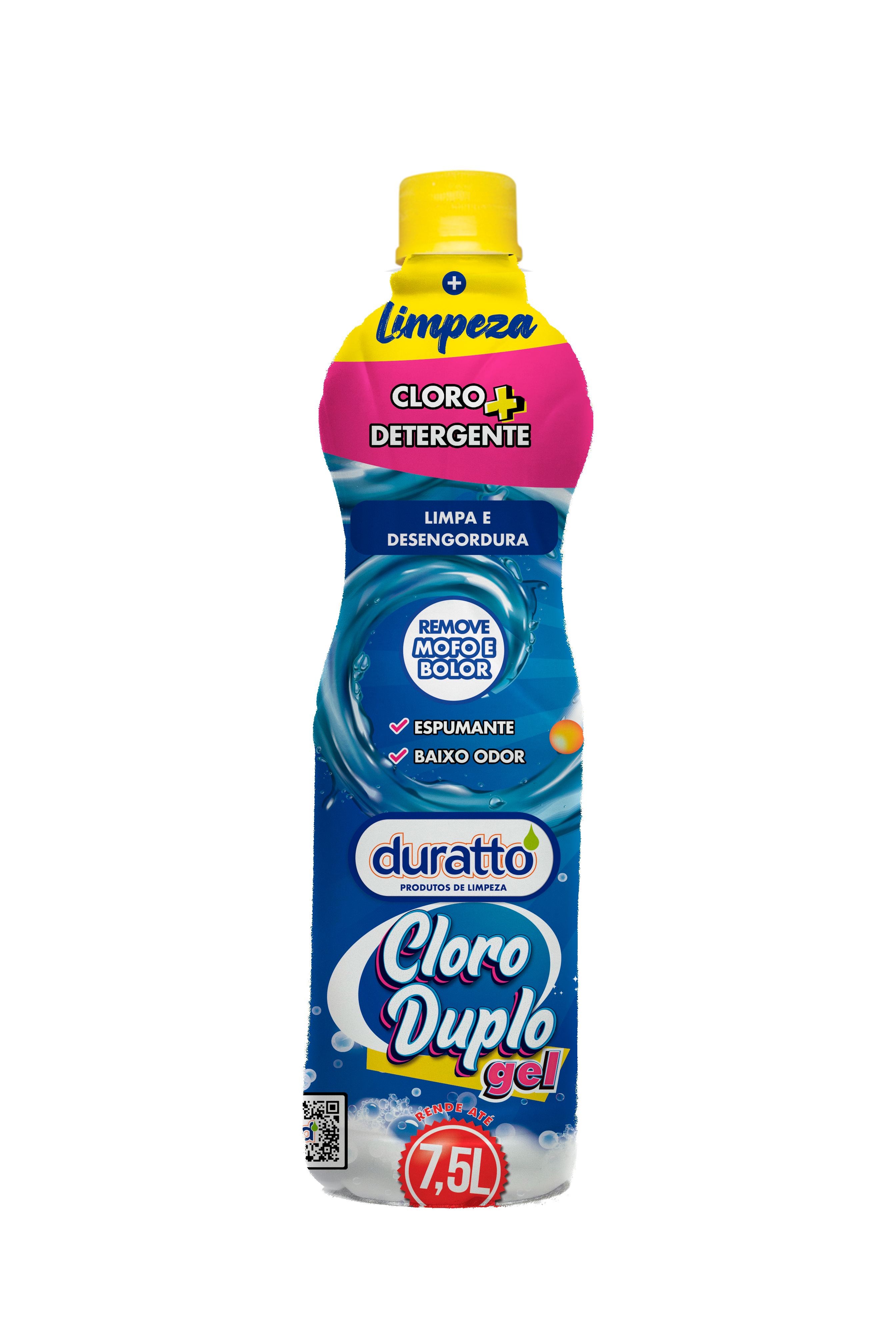 750 ml Cloro Duplo Gel mockup